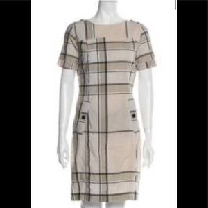 Burberry Belted Plaid Shift Dress